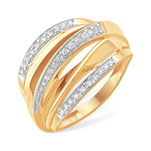 Кольцо из золота 585 пробы с фианитом EFREMOV К13219867