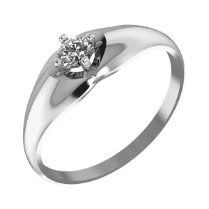 Кольцо из золота 585 пробы с фианитом SANIS 21-115525