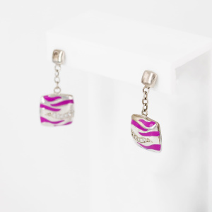 Серьги из серебра 925 пробы с эмалью AE2778Z,E3/R