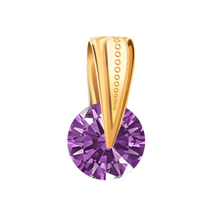 Кулон из золота 585 пробы с фианитом ATOLL 5067sw19