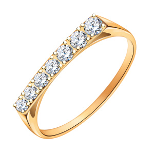 Кольцо из золота 585 пробы с фианитом ATOLL 10987