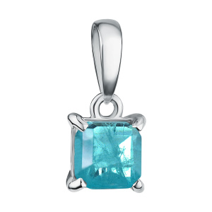 Кулон из серебра 925 пробы с горным хрусталём TALANT 50-72-0П00-15371