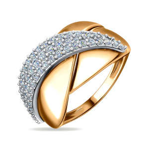 Кольцо из золота 585 пробы с фианитом SANIS 08-116968