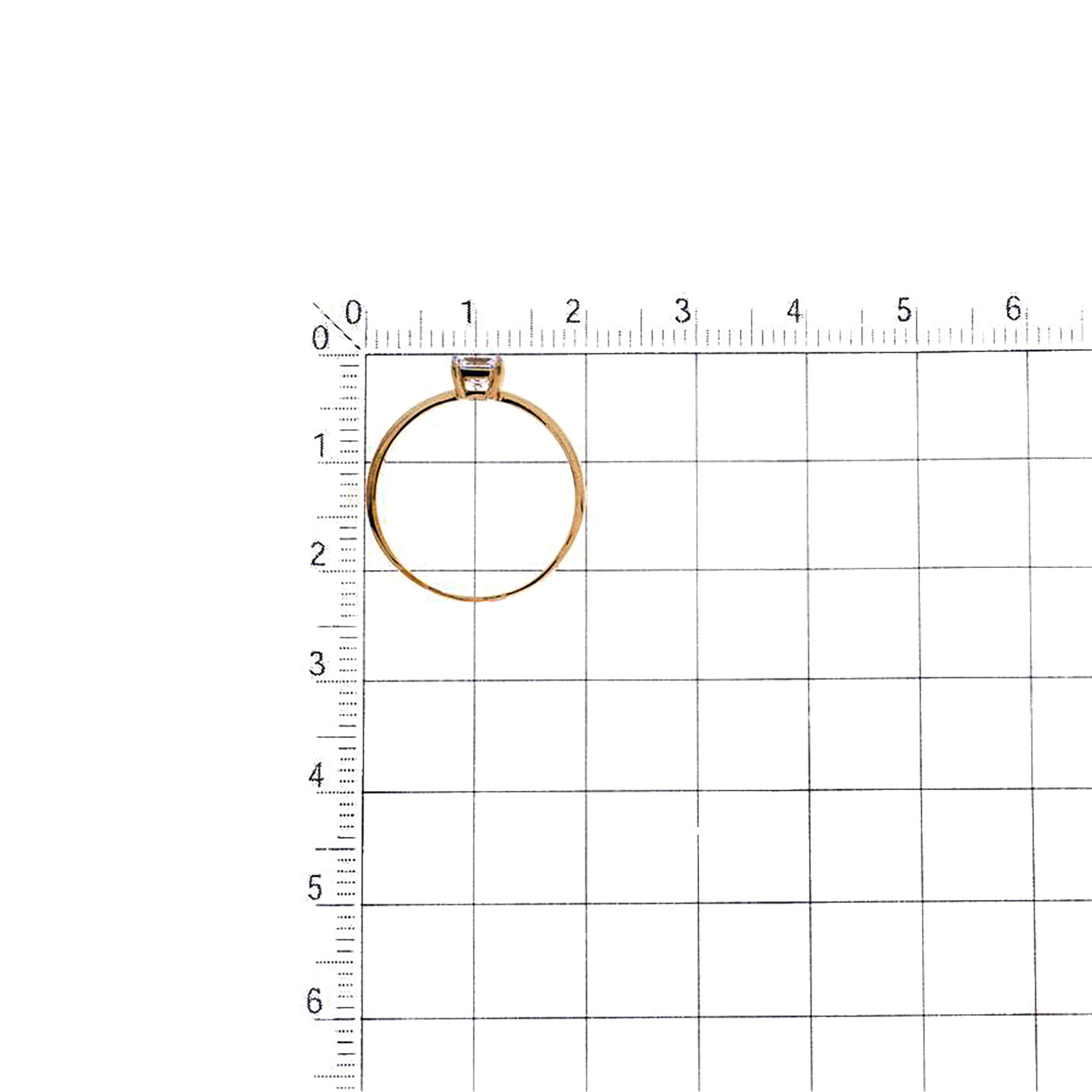 Кольцо из золота 585 пробы с фианитом KARATOV Т142015235
