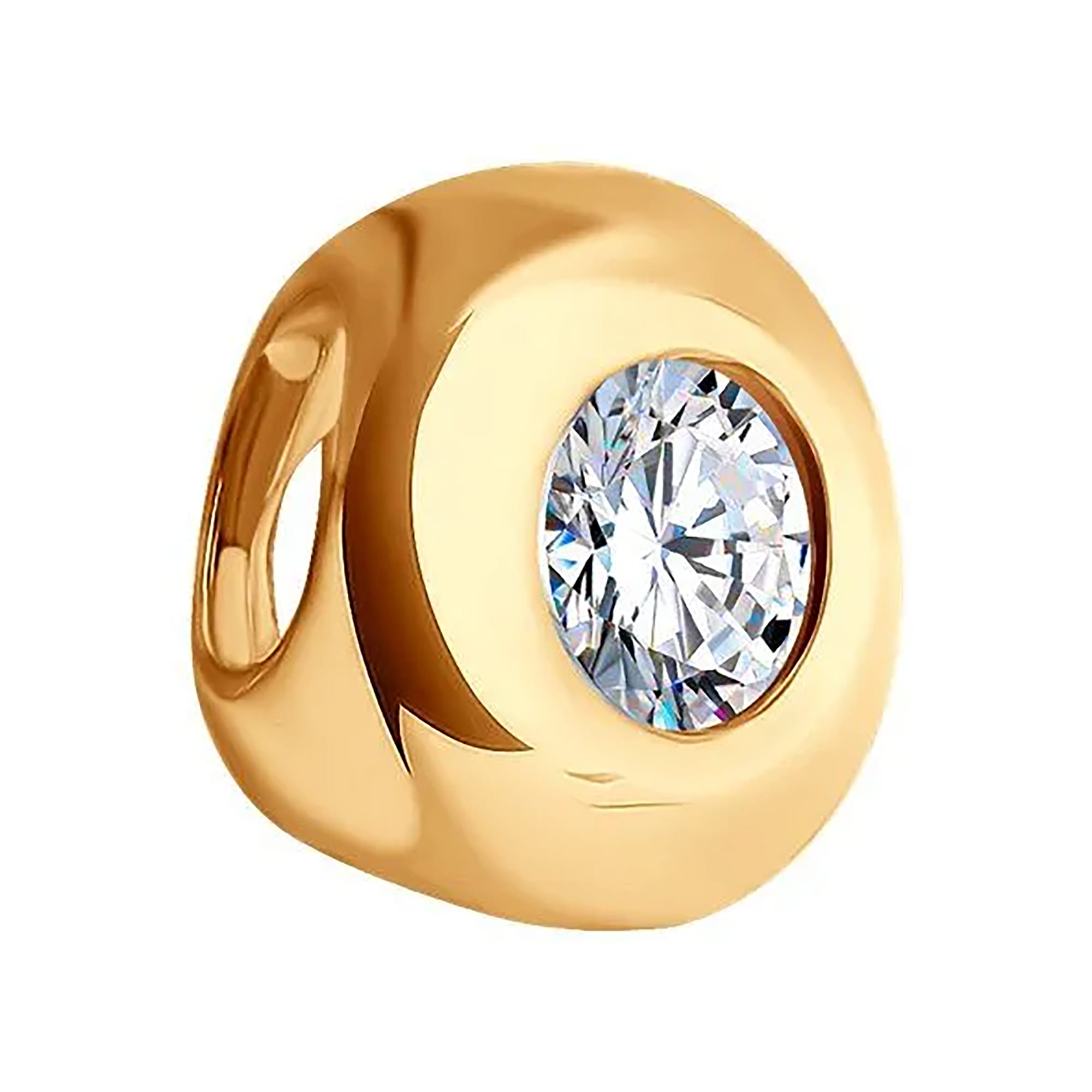 Кулон из золота 585 пробы с фианитом SOKOLOV 34772 Золото 585 пр.