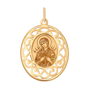 Кулон из золота 585 пробы SOKOLOV 104120