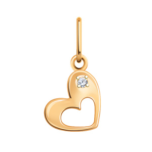 Кулон из золота 585 пробы с фианитом ATOLL 50268