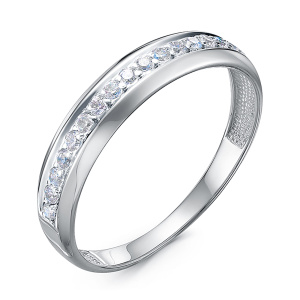 Кольцо из золота 585 пробы с фианитом DEL'TA б1101262