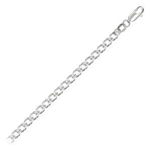 Цепь из серебра 925 пробы KRASTSVETMET НЦ 22-076Ю-3 d.0.60