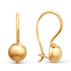 Серьги из золота 585 пробы DINASTIA 002115-1000