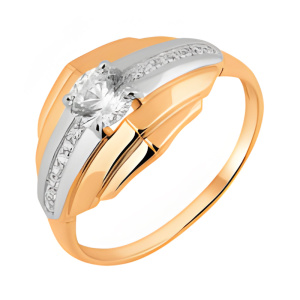 Кольцо из золота 585 пробы с фианитом SVETLOV 11-1645-10-01