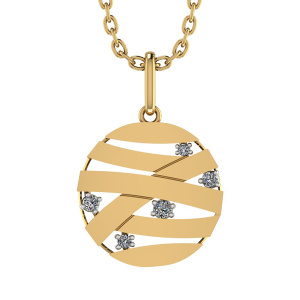 Кулон из золота 585 пробы с фианитом SANIS 08-319025