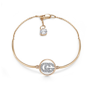 Браслет из золота 585 пробы с фианитом DEL'TA 7705389