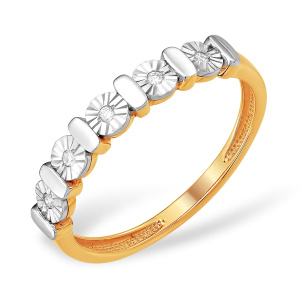 Кольцо из золота 585 пробы с бриллиантом EFREMOV К15115960