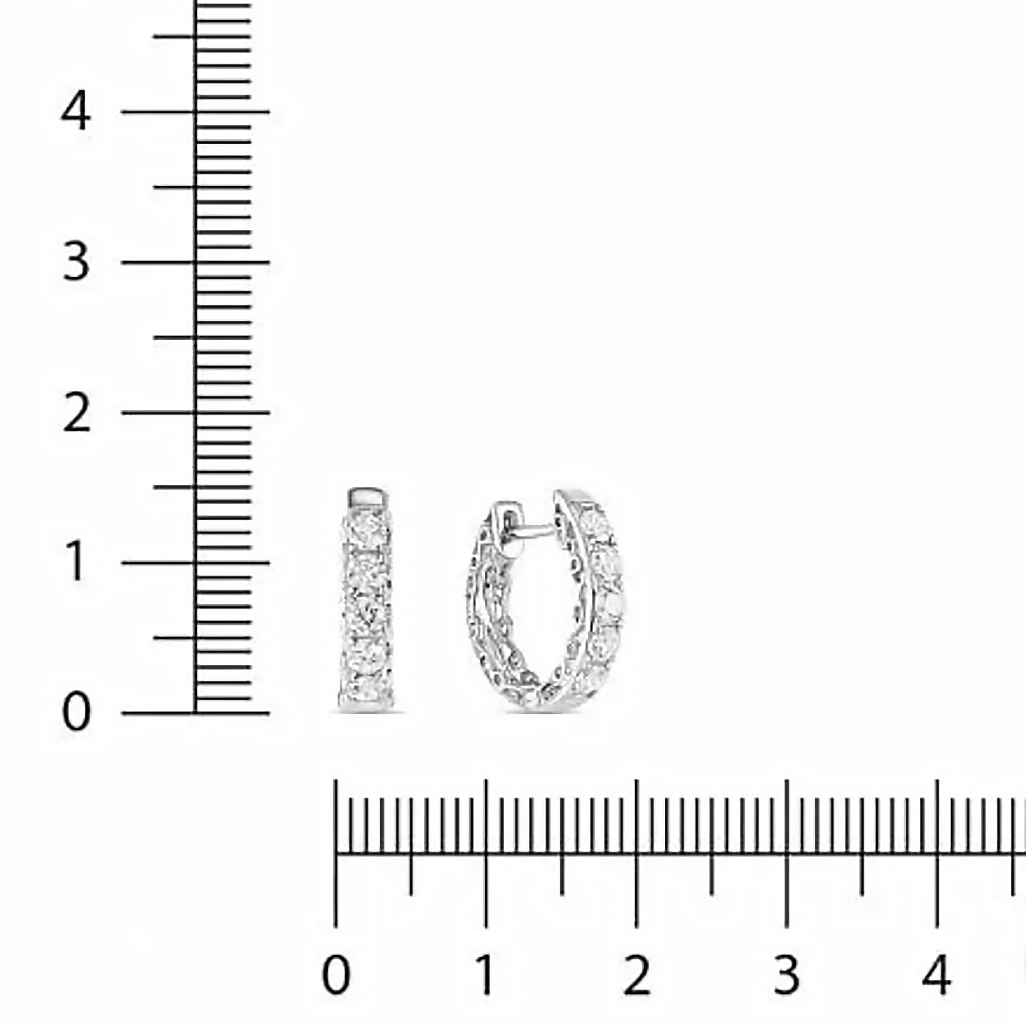 Серьги из золота 585 пробы с бриллиантом MIUZ Diamonds EO1-35850 Золото 585 пр.