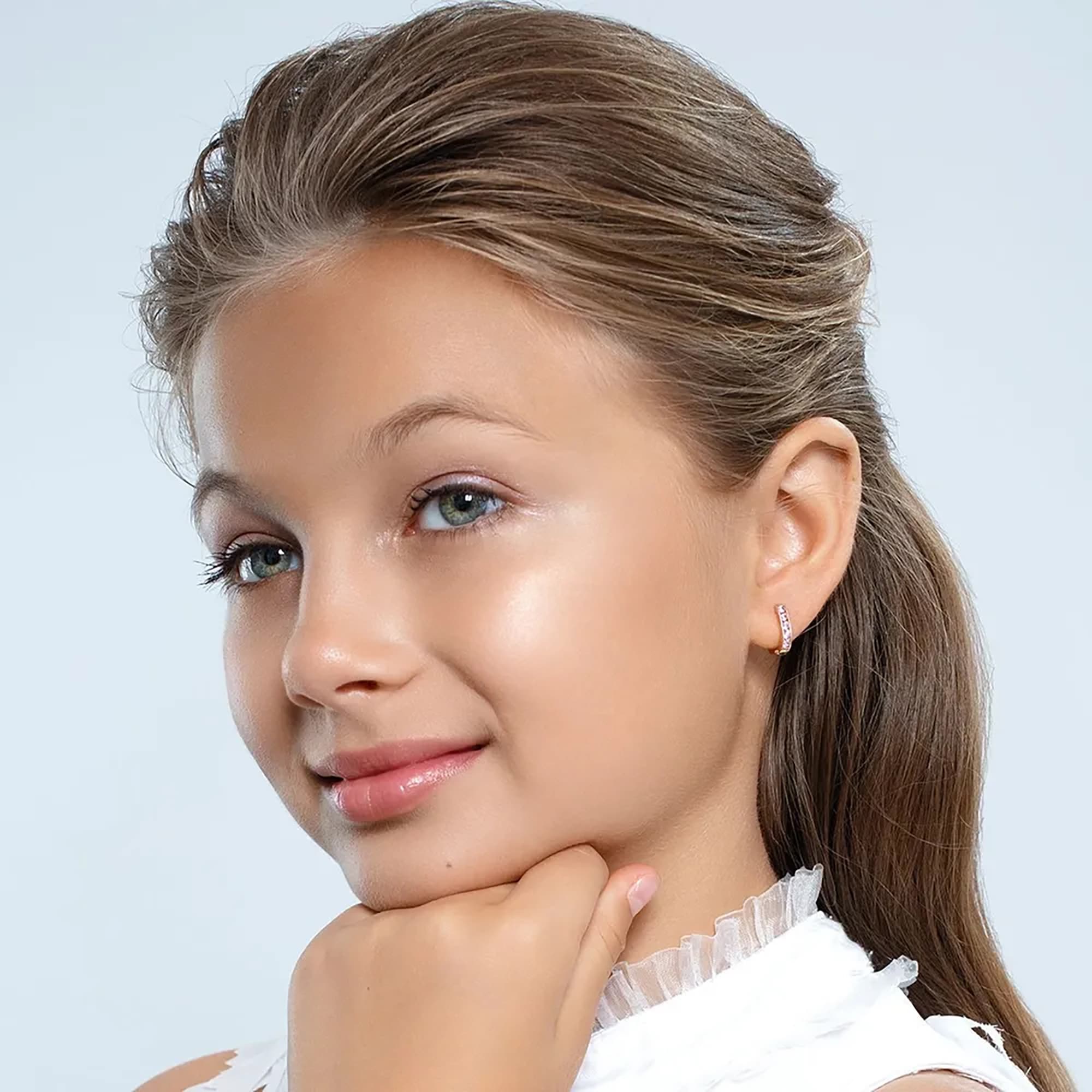 Серьги из золота 585 пробы с фианитом TALANT 10-00-000R-28065 