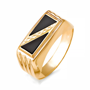 Кольцо из золота 585 пробы с фианитом DEL'TA 040140