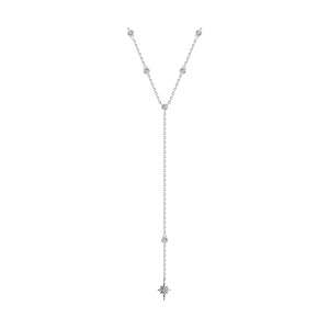 Колье из серебра 925 пробы с фианитом SOKOLOV 94071042
