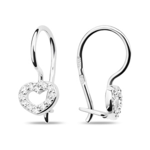 Серьги из серебра 925 пробы с фианитом АЛМАЗ-ХОЛДИНГ 320701F254