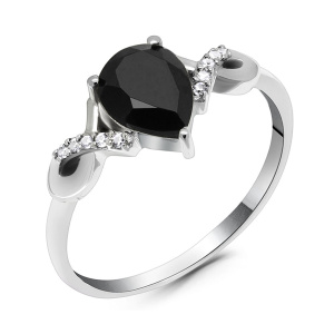 Кольцо из серебра 925 пробы с сапфиром синтетическим EVORA 649778
