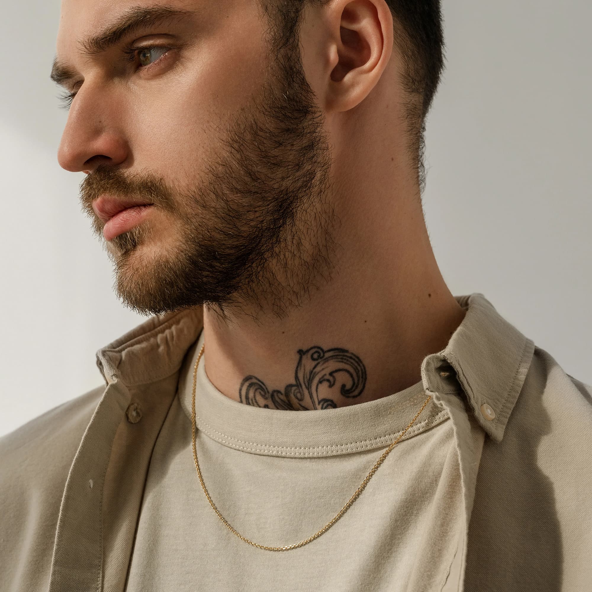 Цепь из золота 585 пробы KRASTSVETMET НЦ 15-053 d.0.30 Золото 585 пр.