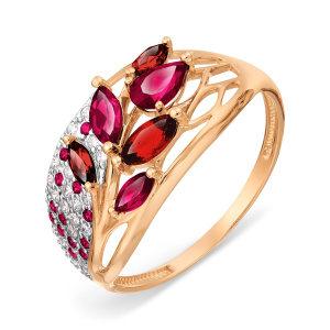 Кольцо из золота 585 пробы KARATOV Т14701А342-01