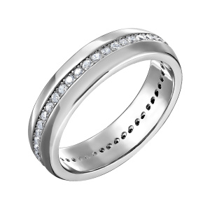 Кольцо из серебра 925 пробы с фианитом JUVEDEL КЛ-4001
