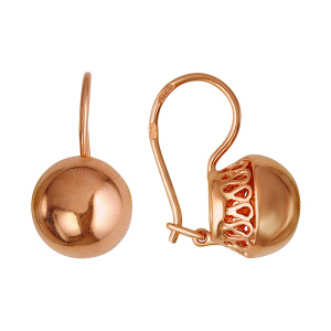 Серьги из золота 585 пробы IZUMRUD 1104-d.9