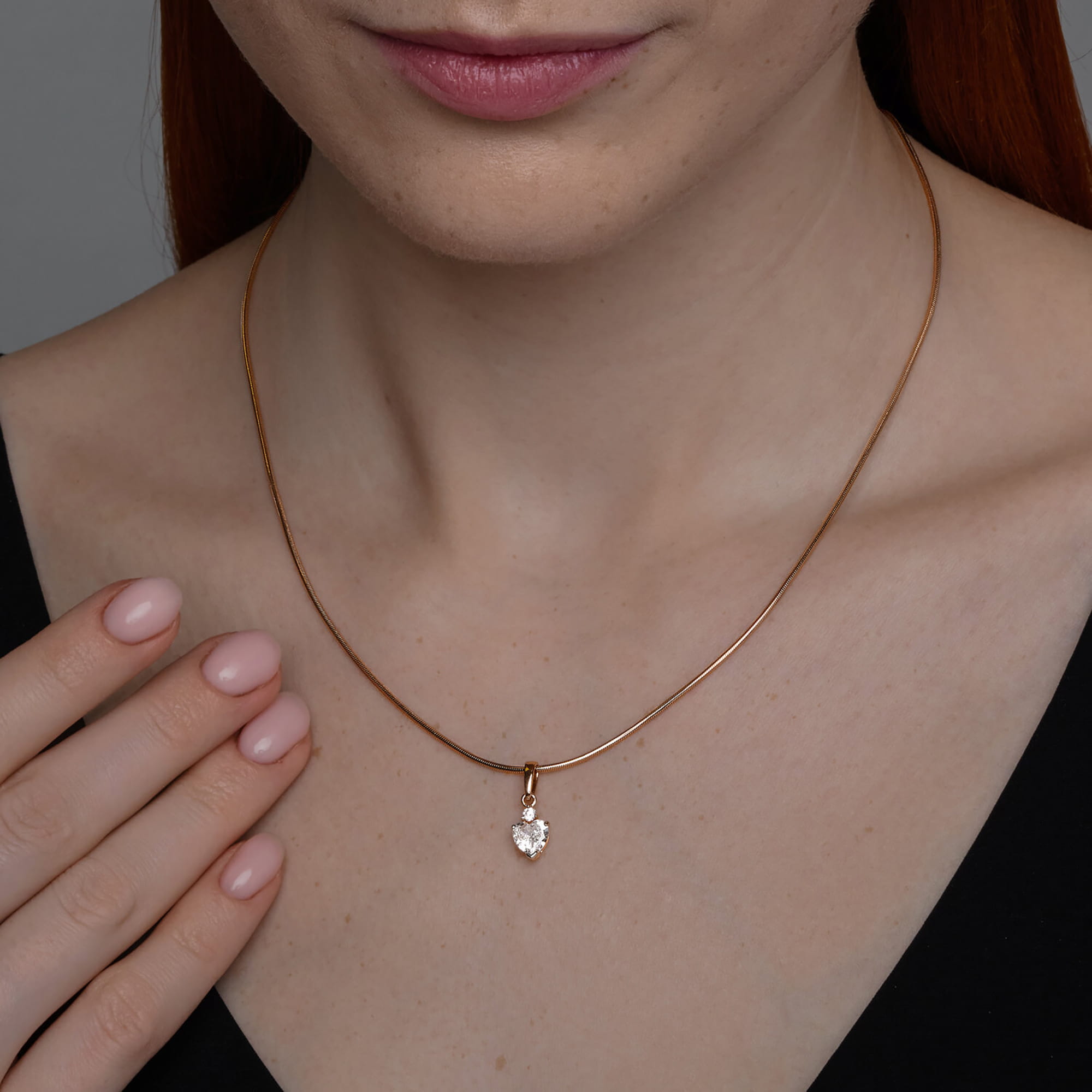 Кулон из золота 585 пробы с фианитом SOKOLOV 036644 Золото 585 пр.