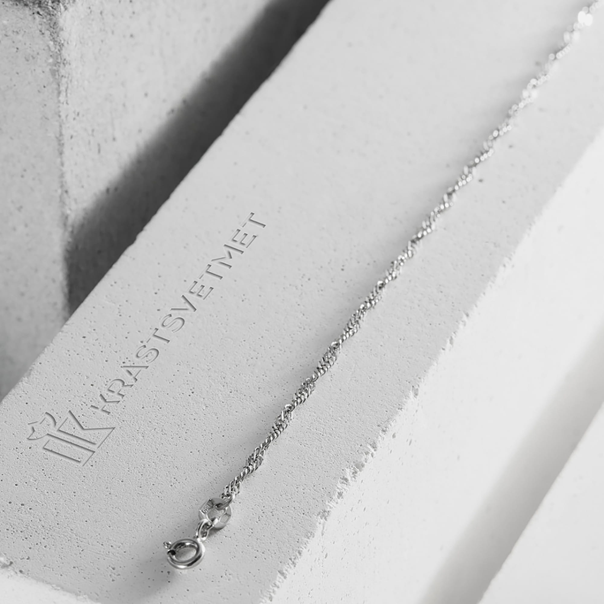 Браслет из серебра 925 пробы KRASTSVETMET НБ 22-028Ю-3 d.0.35 Серебро 925 пр.