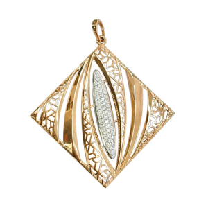 Кулон из золота 585 пробы с фианитом DINASTIA 901833-1102