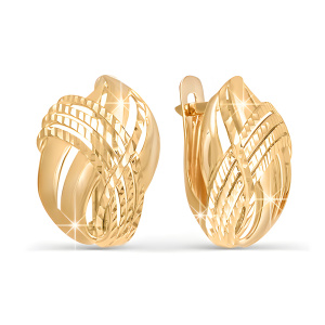 Серьги из золота 585 пробы DEL'TA 222319