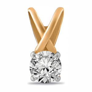 Кулон из золота 585 пробы с фианитом SANIS 01-315140