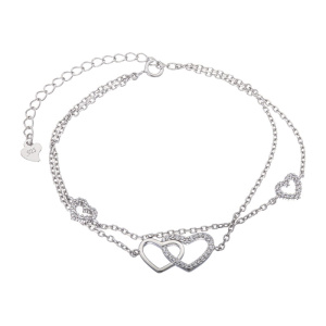 Браслет из серебра 925 пробы с кубическим цирконием МАСТЕР КЛИО 22Б138338