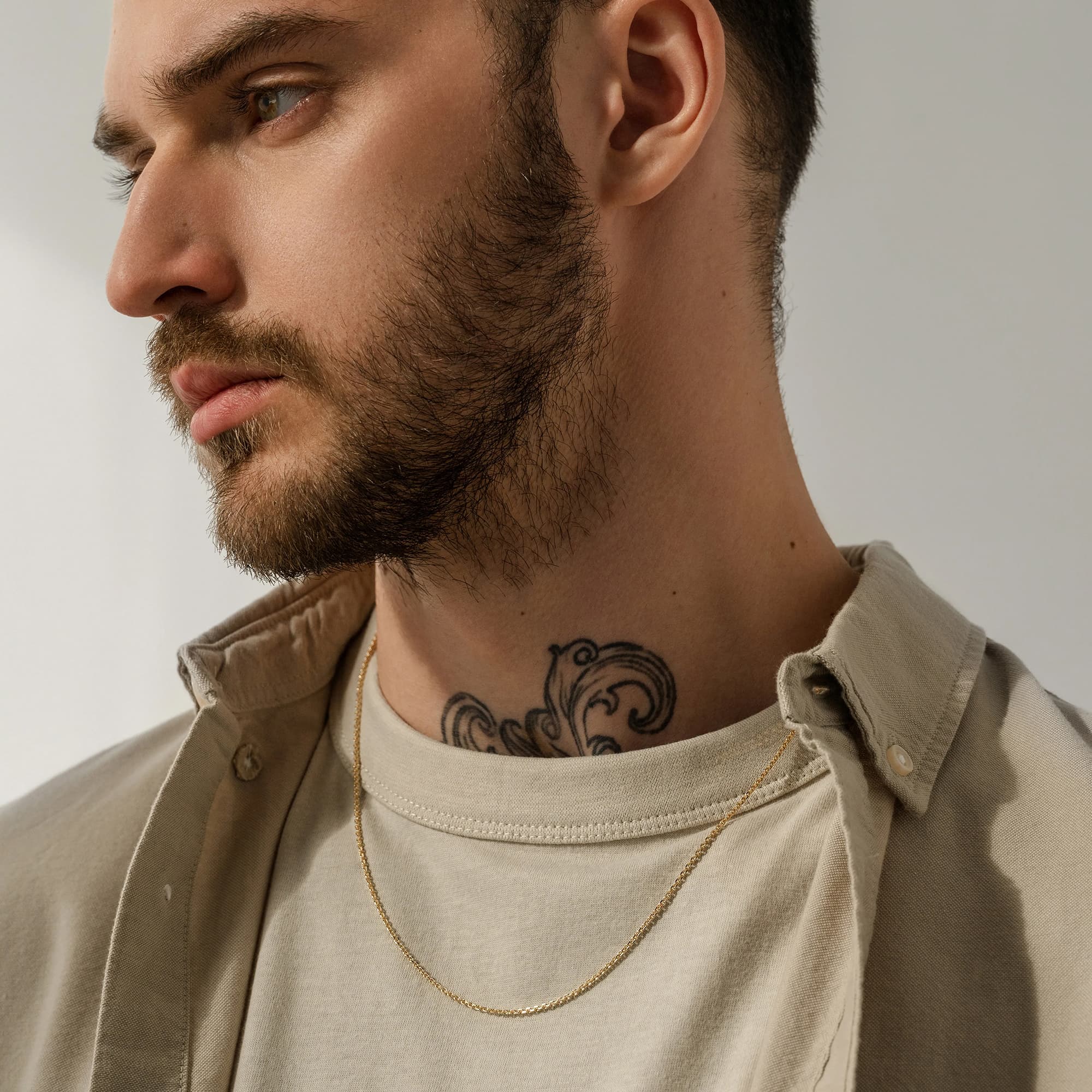 Цепь из золота 585 пробы KRASTSVETMET НЦ 15-053 d.0.35 Золото 585 пр.