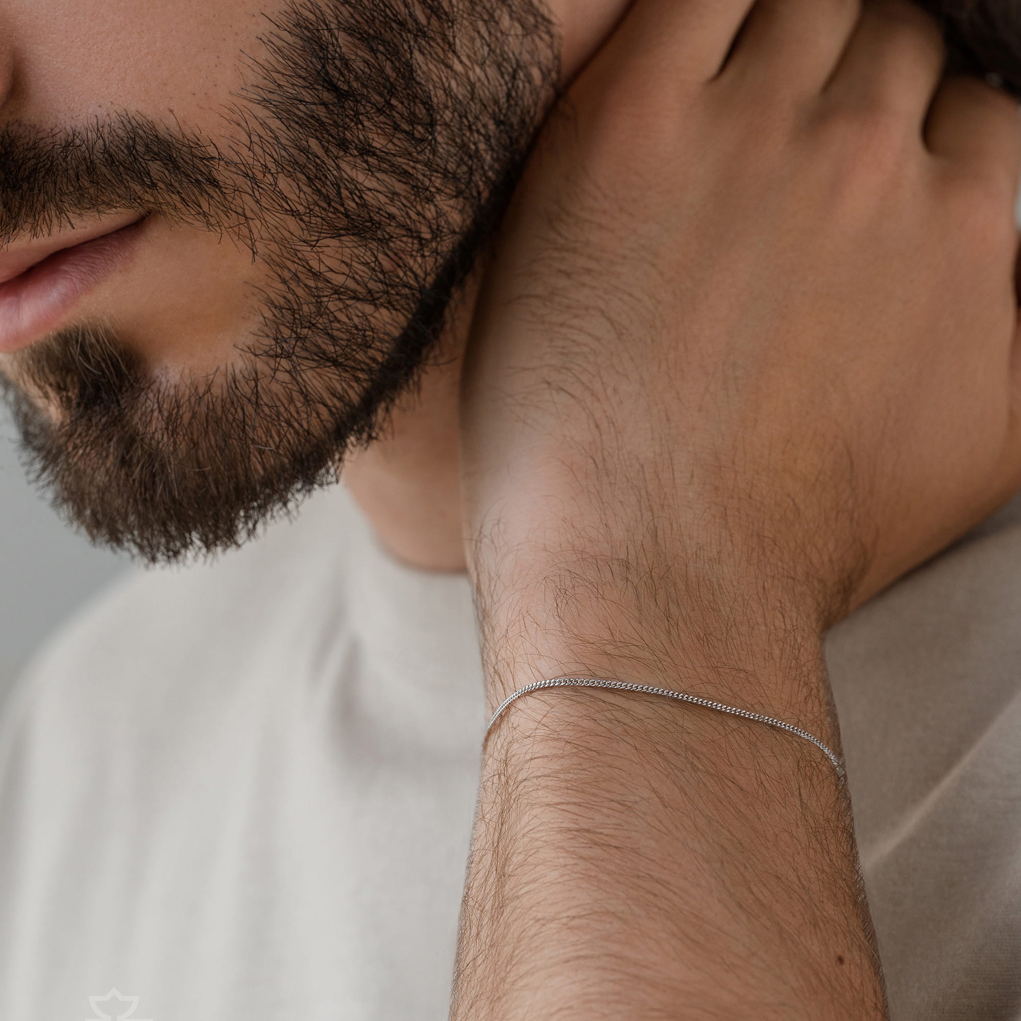 Браслет из серебра 925 пробы KRASTSVETMET НБ 22-002Ю-3 d.0.35 Серебро 925 пр.