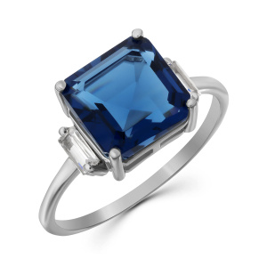 Кольцо из серебра 925 пробы с танзанитом EVORA 653080