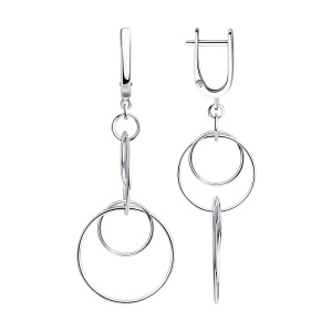 Серьги из серебра 925 пробы SOKOLOV 94022765