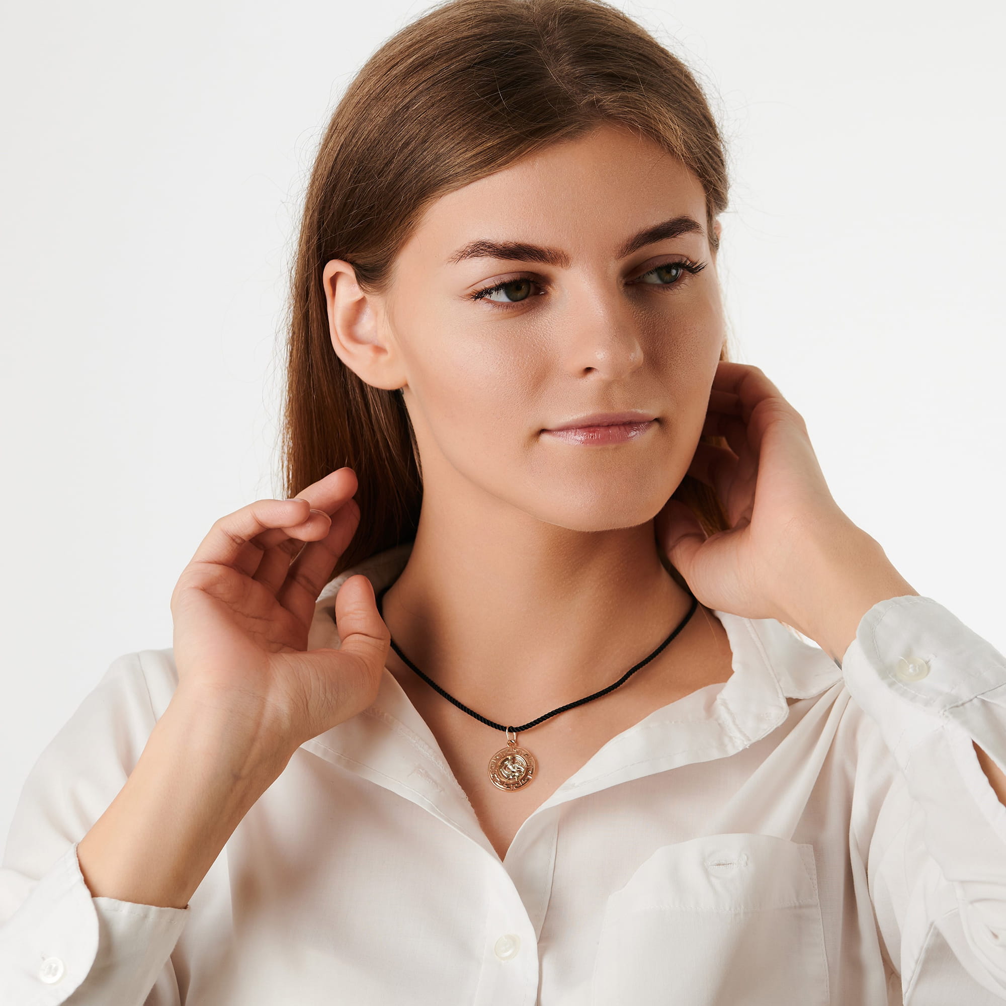 Кулон из золота 585 пробы ГОЛДЕН ГЛОБ КрСВПрыб Золото 585 пр.