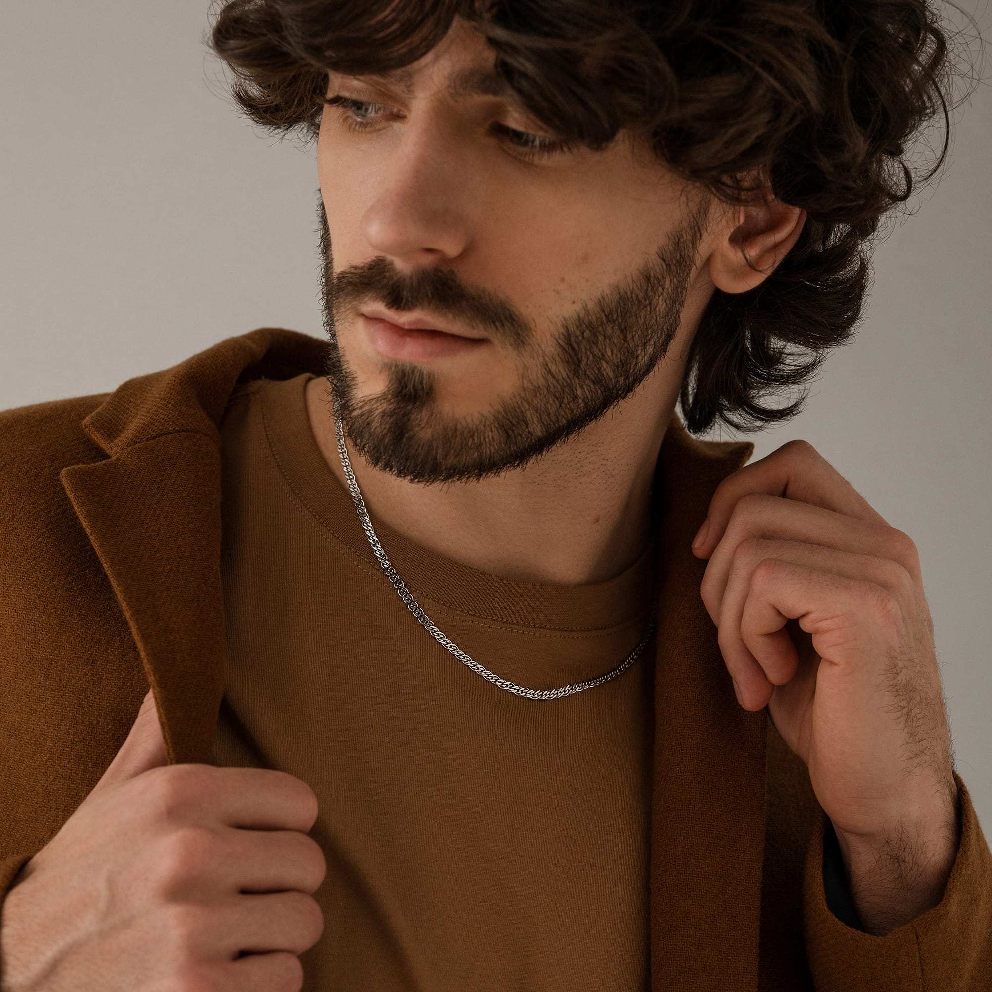 Цепь из серебра 925 пробы KRASTSVETMET НЦ 22-076Ю-3 d.0.80 Серебро 925 пр.