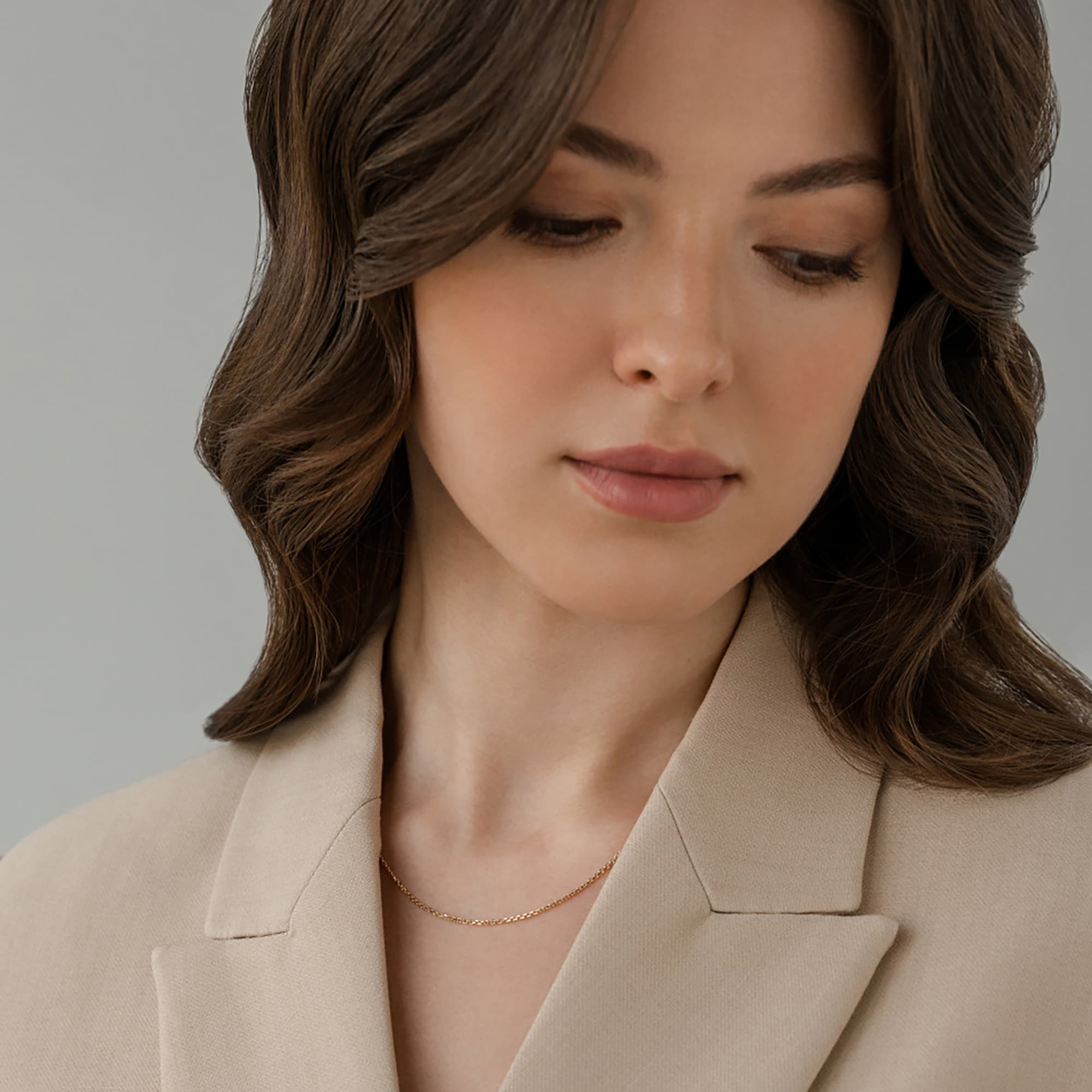 Цепь из золота 585 пробы KRASTSVETMET НЦ 15-053 d.0.40 Золото 585 пр.