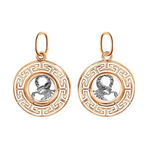 Кулон из золота 585 пробы ГОЛДЕН ГЛОБ КрСВПскр