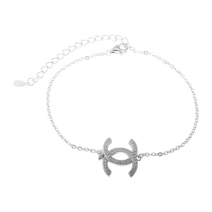 Браслет из серебра 925 пробы с кубическим цирконием МАСТЕР КЛИО 22Б145275