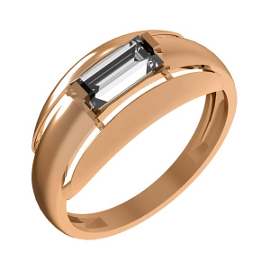 Кольцо из золота 585 пробы с гранатом DINASTIA 022291-1350