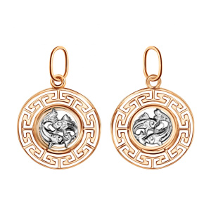 Кулон из золота 585 пробы ГОЛДЕН ГЛОБ КрСВПрыб