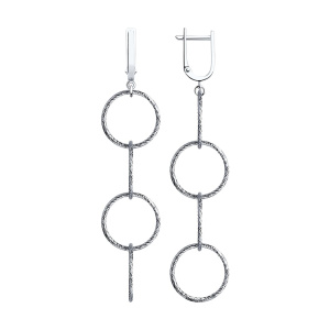 Серьги из серебра 925 пробы SOKOLOV 94022769