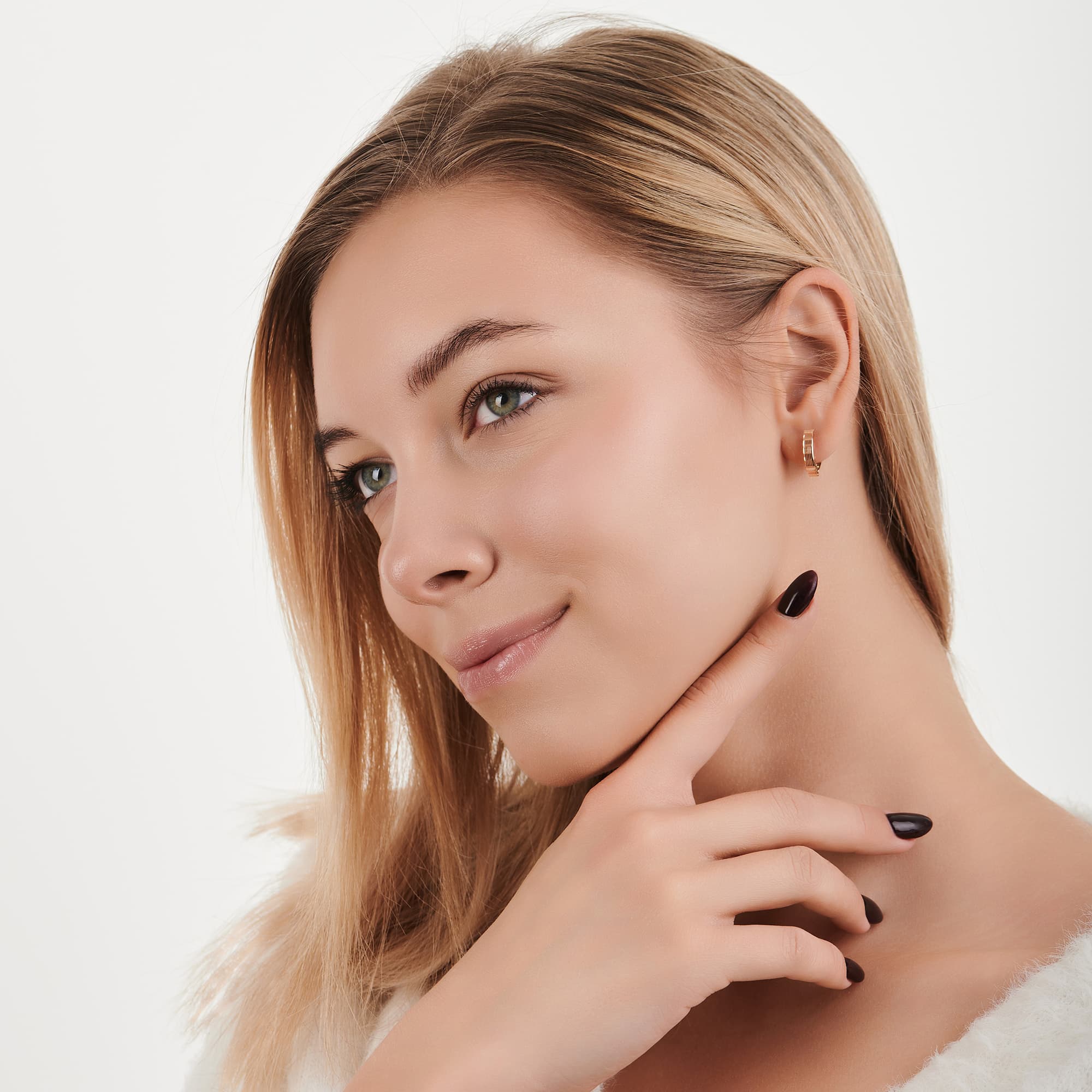 Серьги из золота 585 пробы ГОЛДЕН ГЛОБ Срг01-03 Золото 585 пр.