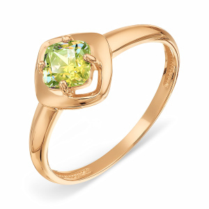 Кольцо из золота 585 пробы с кристаллом KARATOV Т10201А408-02