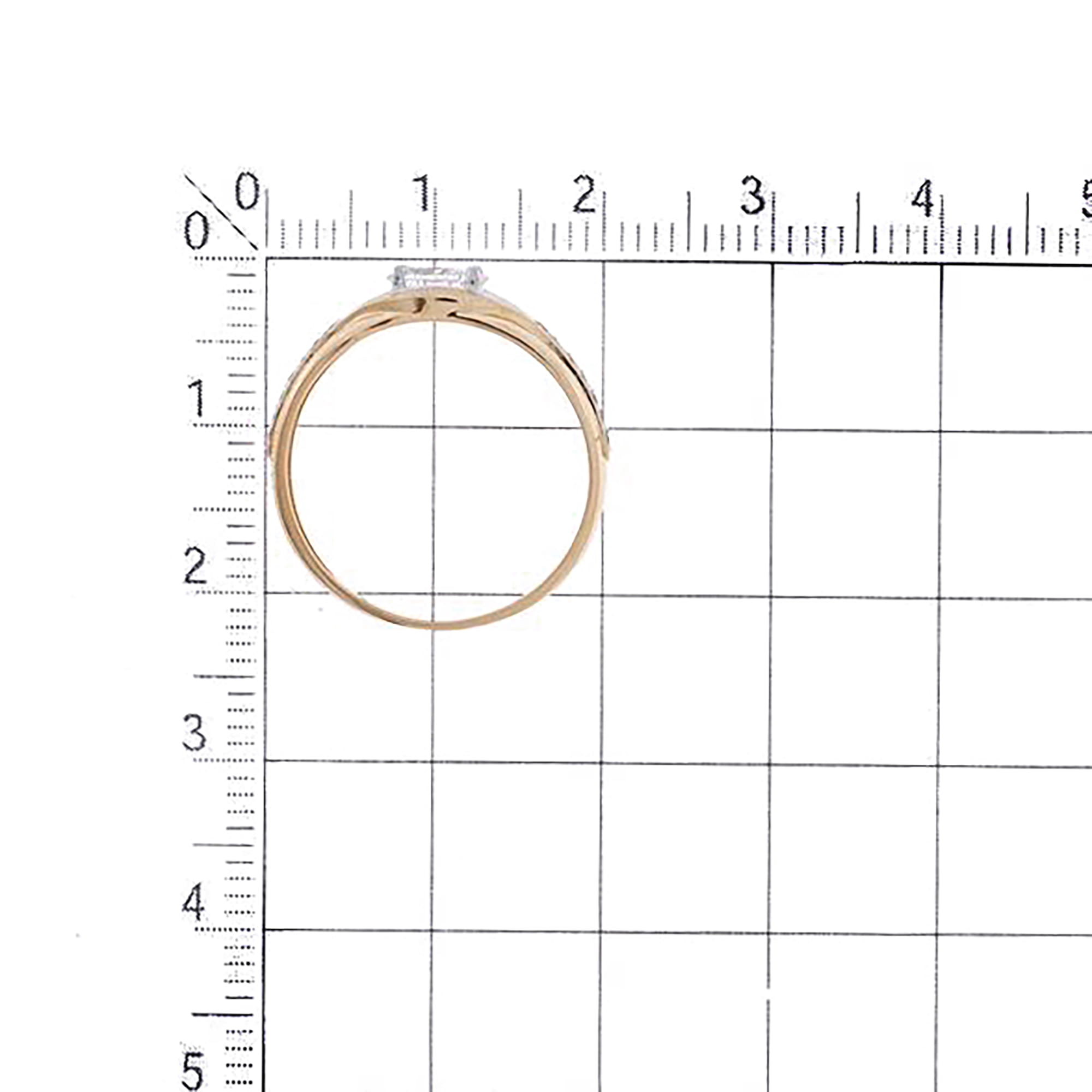 Кольцо из золота 585 пробы с фианитом KARATOV Т14701А440-01 