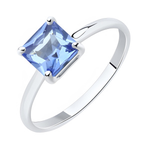 Кольцо из золота 585 пробы с ситаллом SOKOLOV 716165